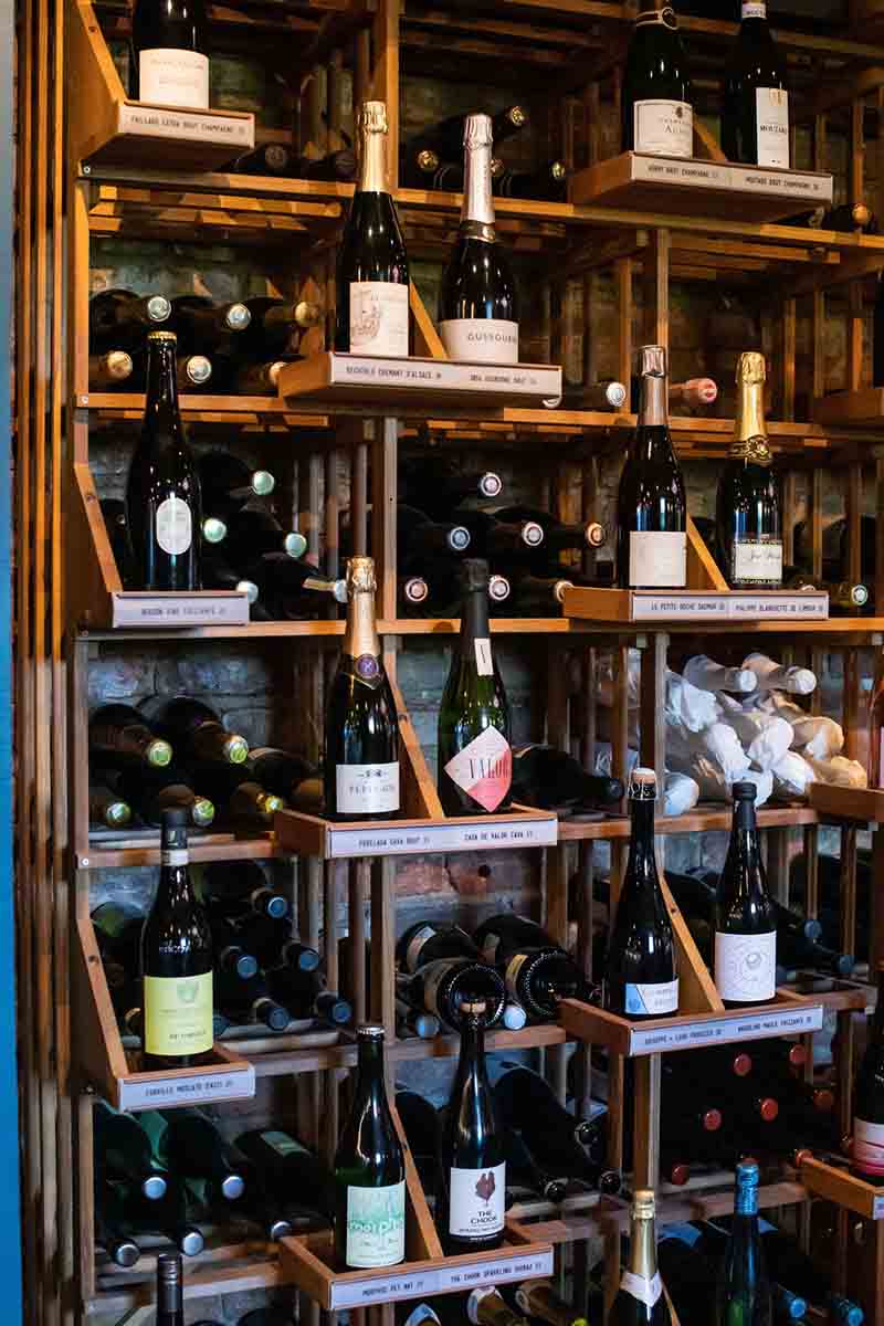 Wall of wine
